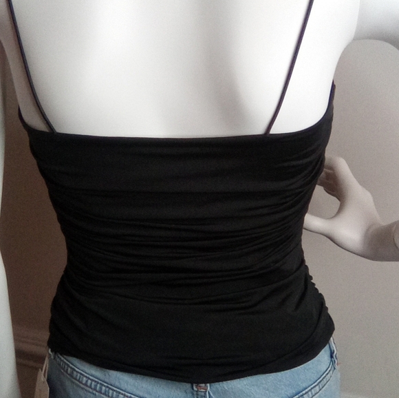 Black Ruched Women's Top - Picture 8 of 9